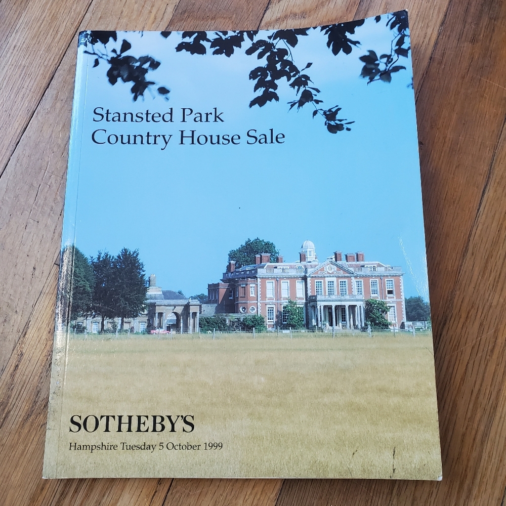 Stansted Park Country House Sale Sothebys Hampshire Tues October 5 1999 Ephemera